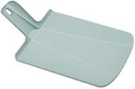 🔪 joseph joseph chop2pot foldable plastic cutting board, 15 x 8.75, non-slip feet, 4-inch handle, dishwasher safe, small size, dove gray logo