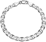 sterling polished italian mariner bracelet logo