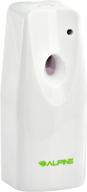 alpine industries automatic aerosol air freshener dispenser - adjustable fragrance mister - wall mounted timed scent sprayer - clean and fresh scent (pure white) logo