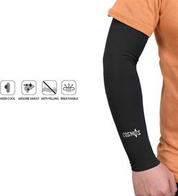 img 3 attached to 🌞 Cosmos 5 Pack Cooling Arm Sleeves - Sun UV Protection Covers for Outdoor Sports