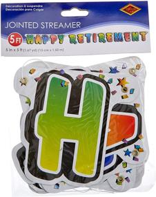 img 2 attached to 🎉 Beistle Happy Retirement Streamer: Celebrate Retirement in Style with this 5-Inch by 5-Feet Decorative Accent