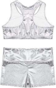 img 1 attached to 🤸 Moily Metallic Gymnastics Bottoms for Girls' Active Wear