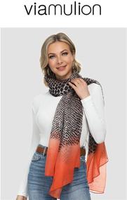 img 1 attached to 🧣 Платки Viamulion из кашемира и пашмины: идеальные зимние аксессуары для женщин.