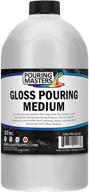 enhance your artwork with u.s. art supply gloss pouring effects medium - 32-ounce/quart logo