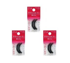 img 1 attached to Shiseido Eyelash Curler Rubber Refills (Regular Size, 214) - Pack of 3, Total 6 Pieces (Made in Japan)