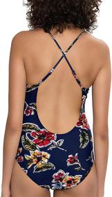 img 2 attached to COCOPEAR Printed Swimsuit Monokini Swimwear Women's Clothing in Swimsuits & Cover Ups