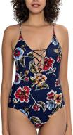 cocopear printed swimsuit monokini swimwear women's clothing in swimsuits & cover ups logo