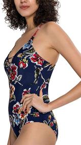 img 3 attached to COCOPEAR Printed Swimsuit Monokini Swimwear Women's Clothing in Swimsuits & Cover Ups