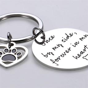 img 1 attached to Memorial Keychain Bereavement Remembrance Pawprints