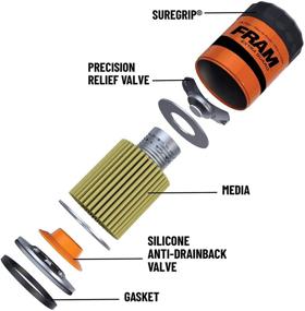 img 1 attached to 🔍 FRAM Extra Guard PH4386: Оптимальная производительность и увеличенный пробег с интервалом замены масла в 10 000 миль, сменный масляный фильтр