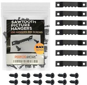 img 4 attached to PERFORMORE Sawtooth Picture Hangers 150 Pack - Securely 🖼️ Hang Your Artwork, Photos, and Décor with this Complete Hardware Set