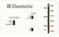 🌡️ dometic d3106995-032 heat and cool analog thermostat logo