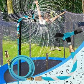 img 4 attached to Outdoor Backyard AOJI Trampoline 🤽 Sprinkler: Enhance Fun and Cooling Experience