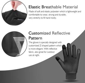 img 3 attached to 🧤 Mixoo Winter Touchscreen Gloves - Anti-Slip Warm Sports Gloves for Men and Women with Anti-Lost Buckle