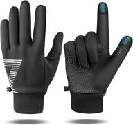 🧤 mixoo winter touchscreen gloves - anti-slip warm sports gloves for men and women with anti-lost buckle logo