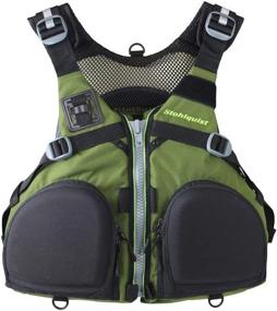 img 3 attached to 🎣 Stohlquist Olive Green Fisherman Personal Flotation Device (PFD)