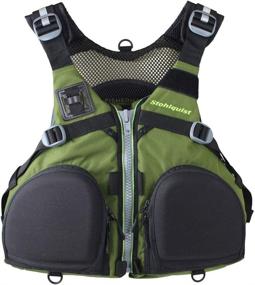 img 2 attached to 🎣 Stohlquist Olive Green Fisherman Personal Flotation Device (PFD)