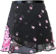 🩰 charming modlatbal girls ballet dance chiffon wrap skirt - delicate elegance for young dancers logo