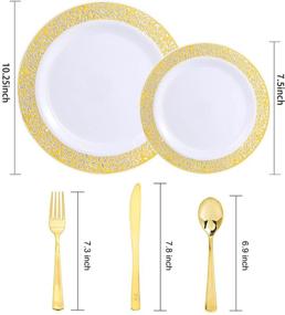 img 3 attached to I00000 Plastic Silverware Disposable Dinnerware Household Supplies