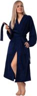 👘 organic kimono robe for women - soft terry turkish cotton bathrobe, certified organic logo