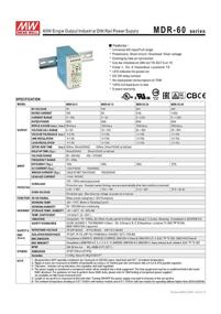 img 2 attached to 💡 Reliable & Efficient MEAN WELL MDR-60-12 AC to DC DIN-Rail Power Supply: 12V, 5 Amp, 60W