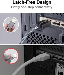 img 2 attached to 🔌 iVANKY кабель DisplayPort к VGA 6,6 фута - высококачественный мужской в мужской кабель VGA с оплеткой из нейлона для монитора и ПК