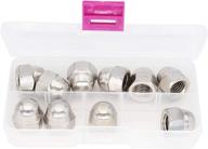 🔩 premium quality binifimux 10pcs 1/2-13 acorn cap nuts - durable 304 stainless steel / 18-8 logo
