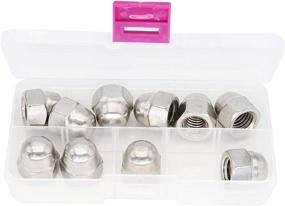 img 2 attached to 🔩 Premium Quality BinifiMux 10pcs 1/2-13 Acorn Cap Nuts - Durable 304 Stainless Steel / 18-8