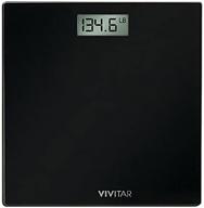 🔲 vivitar black digital bathroom scale, ps-v134-b - accurate and lightweight logo