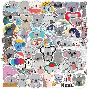 img 3 attached to 🐨 Waterproof Koala Stickers 50 Pack - Cute Vinyl Stickers for Hydro Flask, Laptop, Skateboard, Car - Party Supplies and Animal Stickers for Kids, Teens