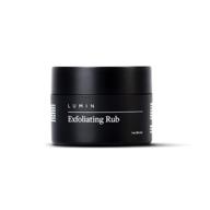 🧖 lumin men's activated charcoal exfoliating rub (1 oz) - face exfoliator for reducing dullness, dryness, dark spots, blackheads, shaving irritation - achieve your best look logo