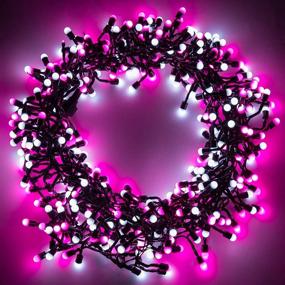 img 4 attached to 💡 Quntis Valentine's Day Globe Fairy Lights - 13FT 400LEDs Battery Powered String Lights with Timer, Christmas Decor Garland Lights for Indoor/Outdoor Bedroom, Party, Wedding Decorations