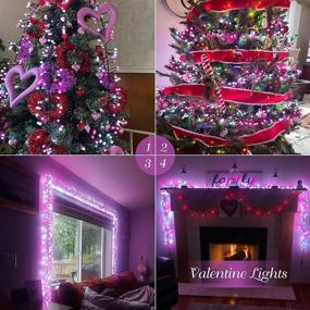 img 2 attached to 💡 Quntis Valentine's Day Globe Fairy Lights - 13FT 400LEDs Battery Powered String Lights with Timer, Christmas Decor Garland Lights for Indoor/Outdoor Bedroom, Party, Wedding Decorations