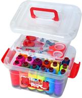 complete 127-piece sewing kit: all-in-one sewing supplies, scissors, buttons, pins, measuring ruler, thread guide, thimble fixing, sewing accessories, travel equipment logo