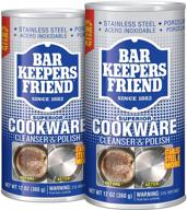 🧼 powerful 2-pack: bar keepers friend cookware cleanser & polish - 12oz each, ultimate cleaning solution logo