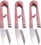 🧵 penta angel 4.1inch sewing scissors yarn thread cutter mini small snips trimming nipper - pink, 3pcs: perfect stitch and diy tool logo