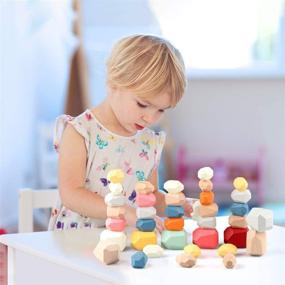 img 2 attached to 🌈 Vibrant Lightweight Preschool Building Blocks: Colorful Stacking Fun!