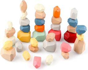 img 4 attached to 🌈 Vibrant Lightweight Preschool Building Blocks: Colorful Stacking Fun!