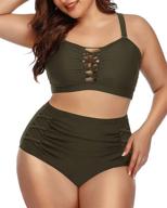 👙 daci high-waisted swimsuit for women - stylish bikini bathing suit for beachwear & cover ups logo