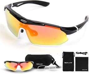 img 4 attached to PiscatorZone Polarized Sunglasses Cycling Unbreakable