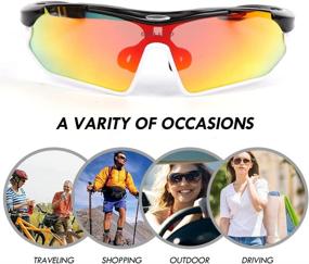 img 3 attached to PiscatorZone Polarized Sunglasses Cycling Unbreakable