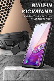 img 2 attached to Samsung Galaxy S20 FE Case (2020 Release): SUPCASE Unicorn Beetle Pro Series 📱 - Full-Body Dual Layer Rugged Holster & Kickstand Case with Built-in Screen Protector (Black)