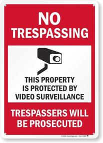 img 4 attached to 🔒 Enhanced Security with our No Trespassing Protected Surveillance SmartSign