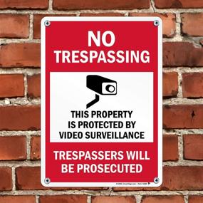 img 1 attached to 🔒 Enhanced Security with our No Trespassing Protected Surveillance SmartSign