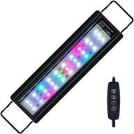 🐠 enhanced lvytech full spectrum led aquarium light with timer, adjustable brightness and extendable brackets – perfect fish tank light with 3 lighting modes for vibrant fresh water aquariums logo