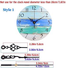 img 2 attached to ⏰ Satisfounder Non-Ticking Quartz Wall Clock Movement Mechanism DIY Repair Parts Replacement with 3 Sets of Hands – 1/4 Inch Shaft Length