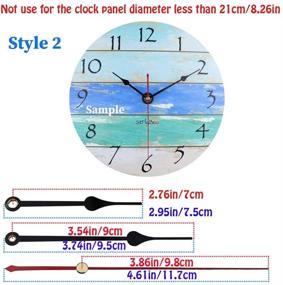 img 1 attached to ⏰ Satisfounder Non-Ticking Quartz Wall Clock Movement Mechanism DIY Repair Parts Replacement with 3 Sets of Hands – 1/4 Inch Shaft Length