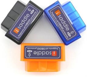 img 1 attached to 🔧 iSaddle Super Mini OBD2 OBDII Сканер: Проверка индикатора Check Engine Light & CAN-Bus Диагностический инструмент для приложений Windows & Android Torque (синего цвета)