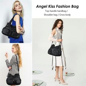 img 3 attached to Handbags Crossbody Shoulder Satchel Synthetic Women's Handbags & Wallets for Satchels