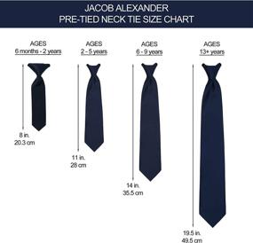 img 2 attached to Jacob Alexander Pretied Ready Zipper Boys' Accessories : Neckties